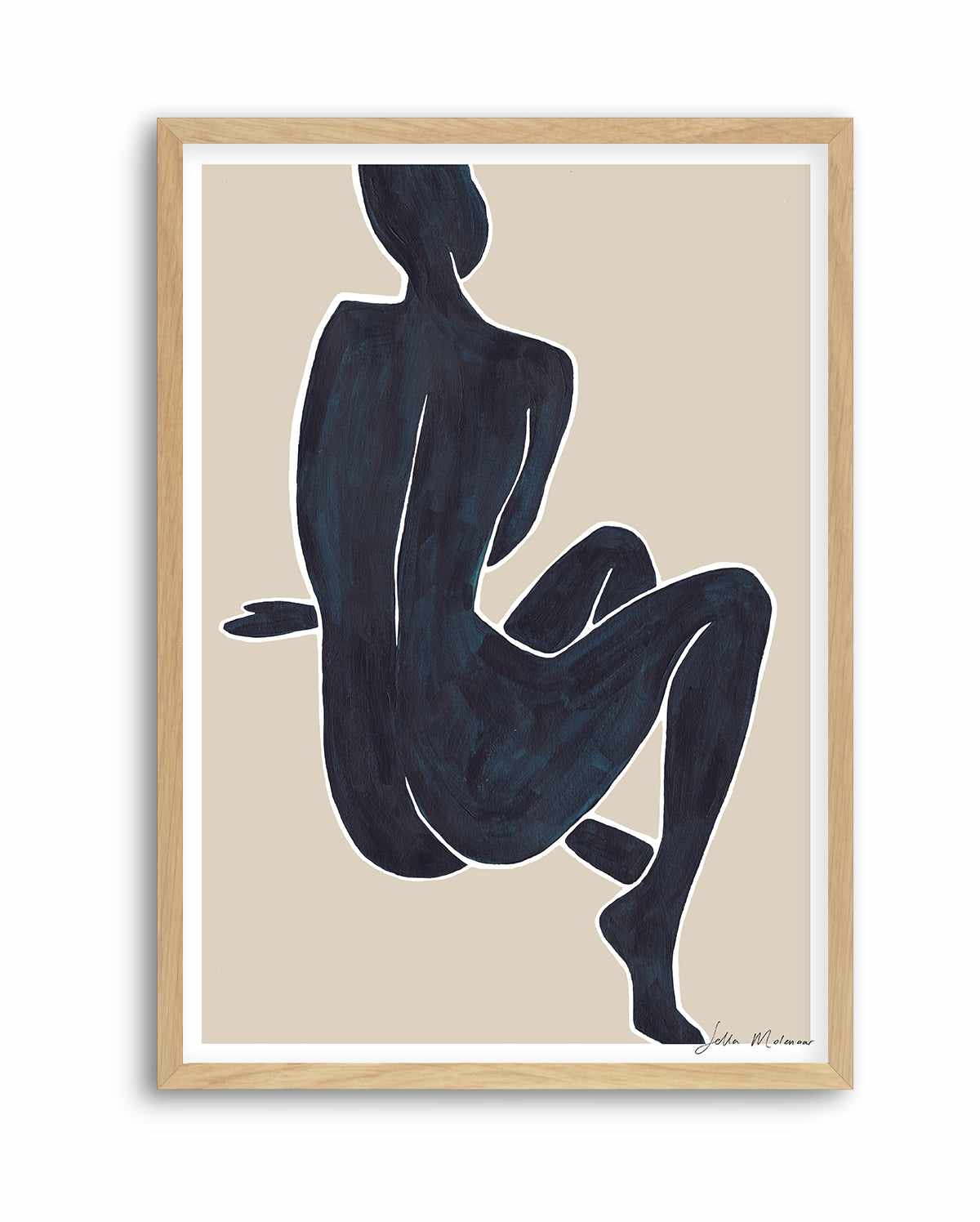 Woman Sitting by Sella Molenaar | Art Print from Olive et Oriel where you can shop wallpaper and artworks online
