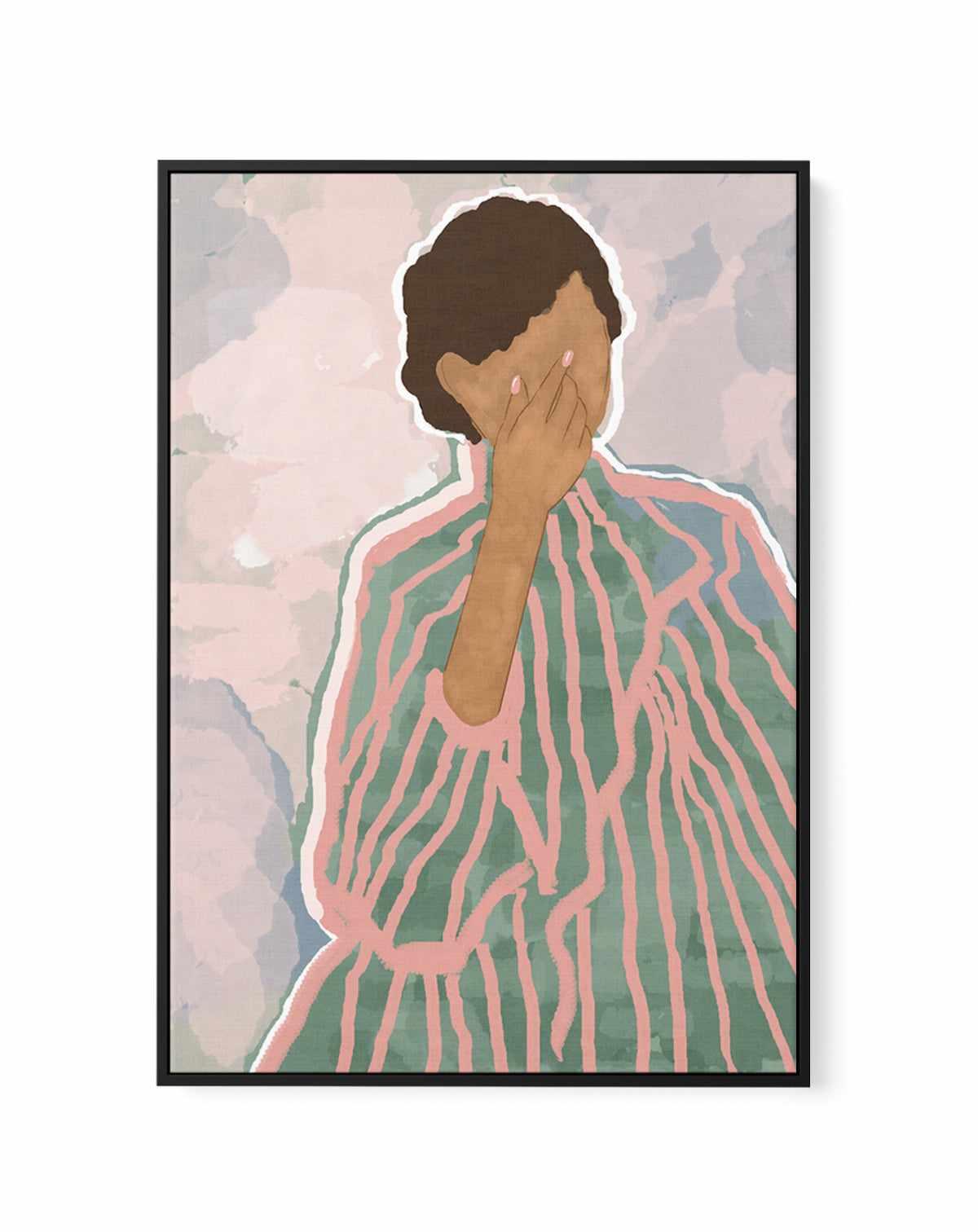 Woman by Sannel Larson | Framed Canvas Art Print from Olive et Oriel where you can shop wallpaper and artworks online