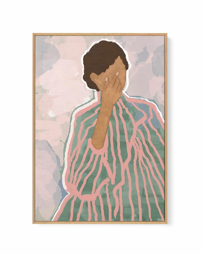Woman by Sannel Larson | Framed Canvas Art Print from Olive et Oriel where you can shop wallpaper and artworks online