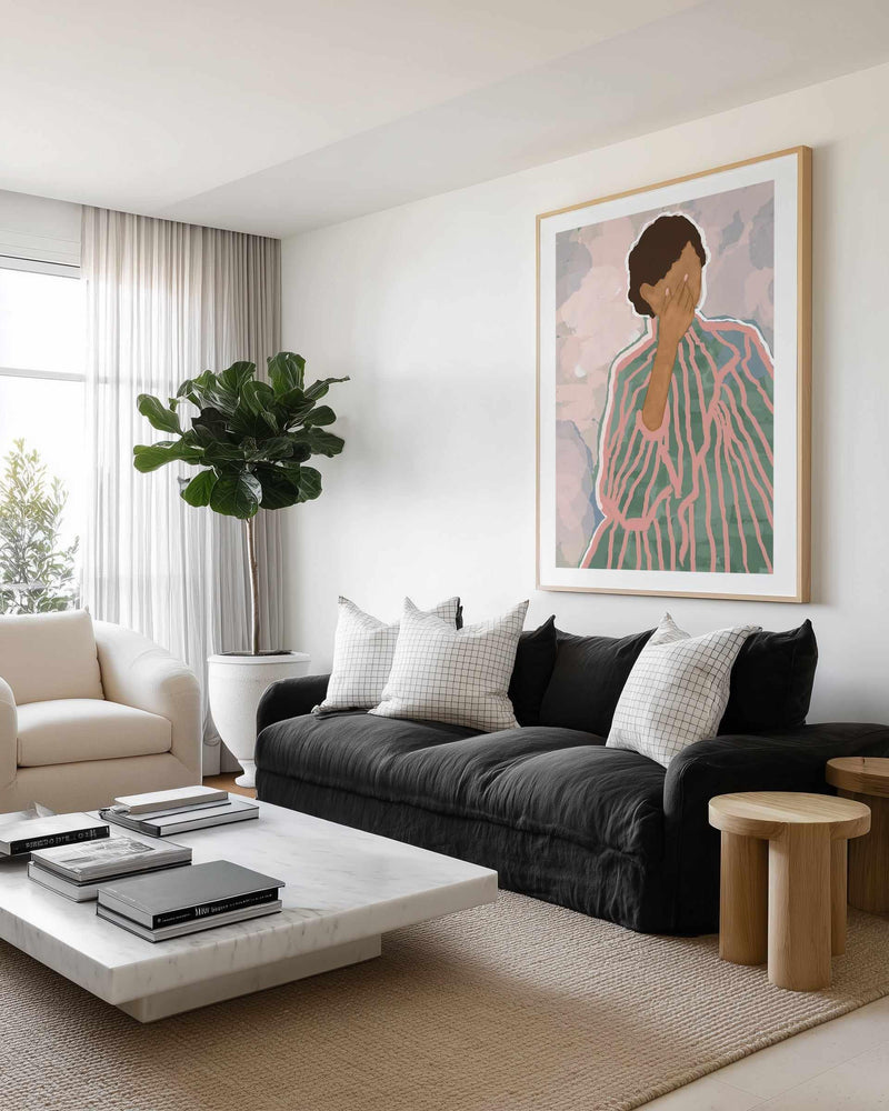 Woman by Sannel Larson | Art Print from Olive et Oriel where you can shop wallpaper and artworks online