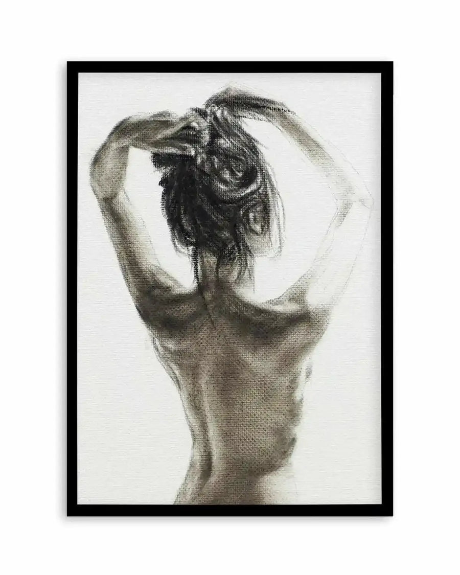 Woman in Charcoal Art Print from Olive et Oriel where you can shop wallpaper and artworks online