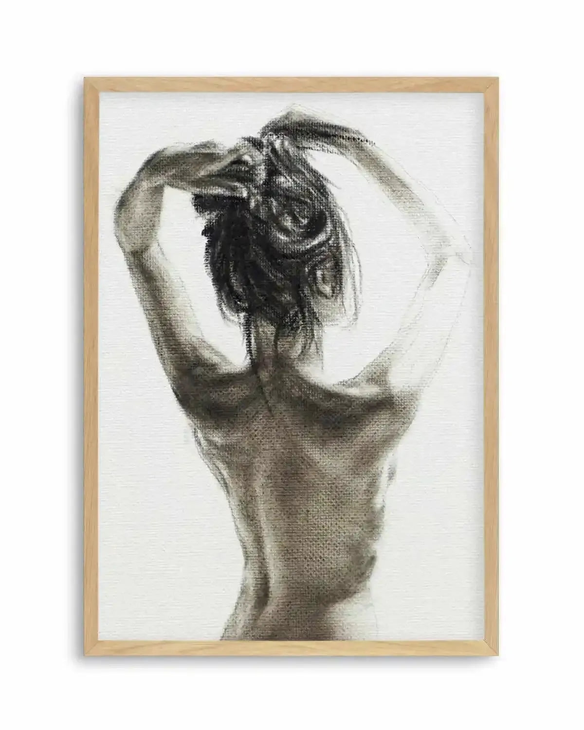 Woman in Charcoal Art Print from Olive et Oriel where you can shop wallpaper and artworks online