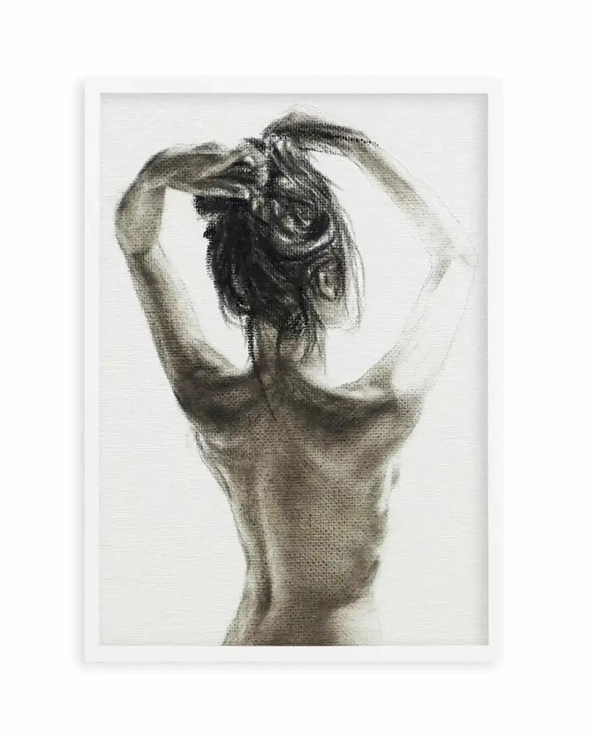 Woman in Charcoal Art Print from Olive et Oriel where you can shop wallpaper and artworks online