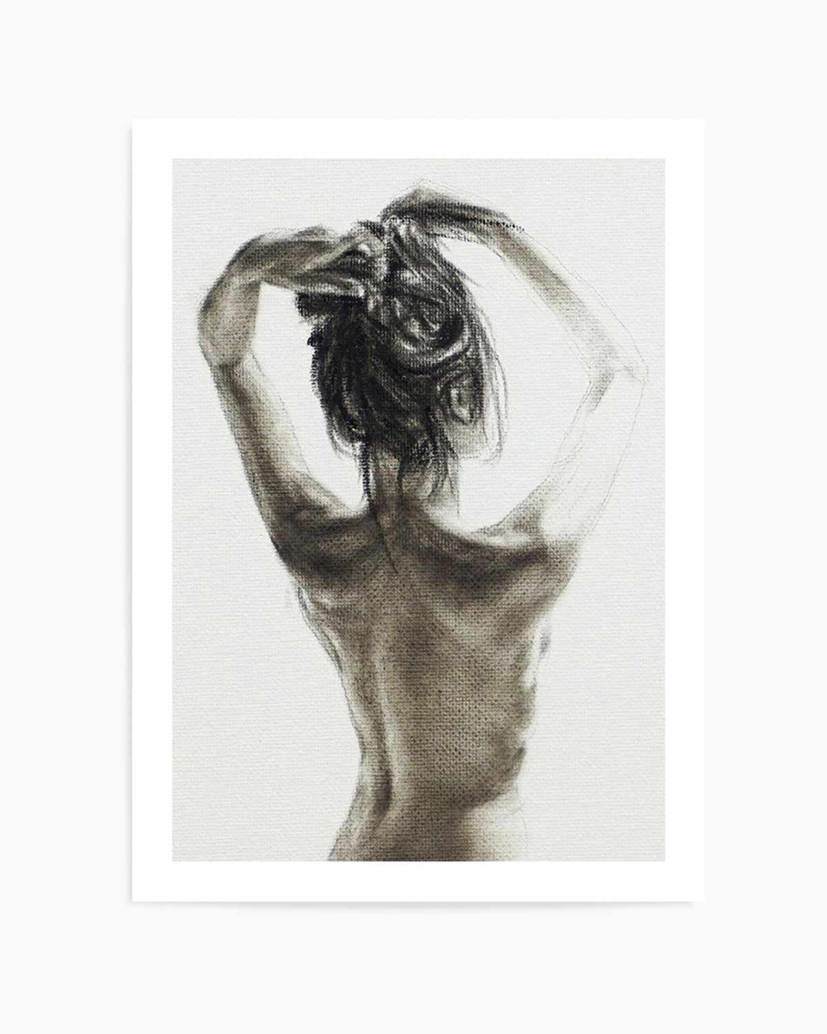 Woman in Charcoal Art Print