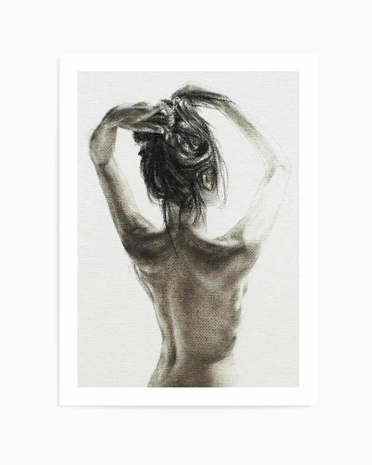 Woman in Charcoal Art Print from Olive et Oriel where you can shop wallpaper and artworks online