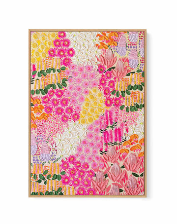 Wonder Portrait by Alex Mason | Framed Canvas Art Print from Olive et Oriel where you can shop wallpaper and artworks online
