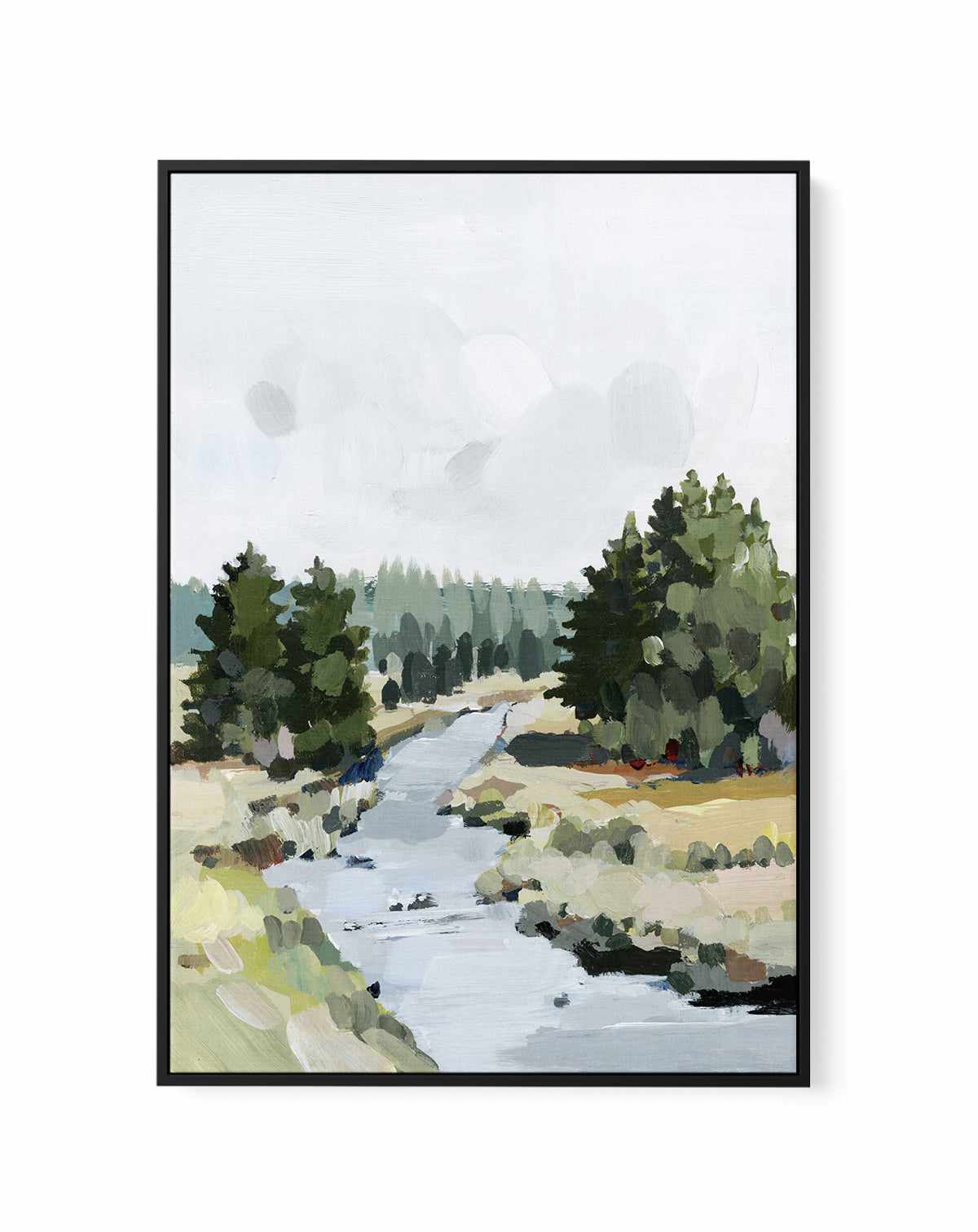 Wood Creek By Shina Choi | Framed Canvas Art Print