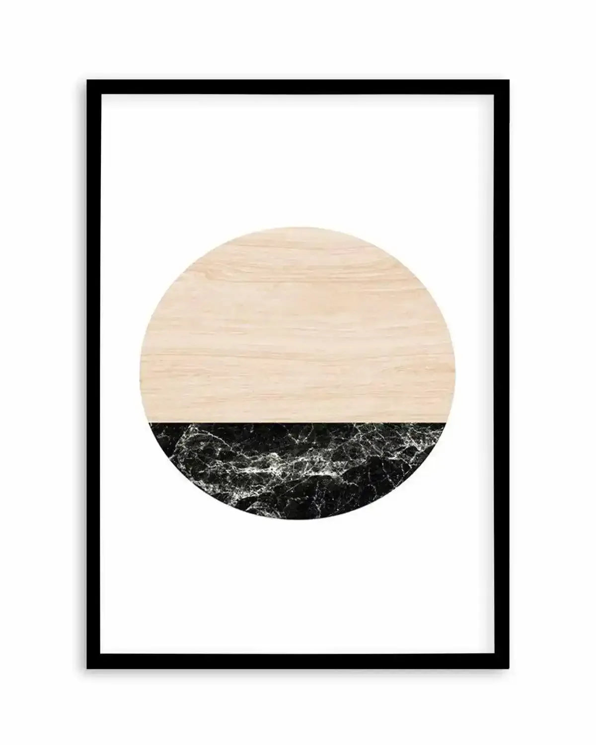 Wooden Marble Moon Art Print from Olive et Oriel where you can shop wallpaper and artworks online
