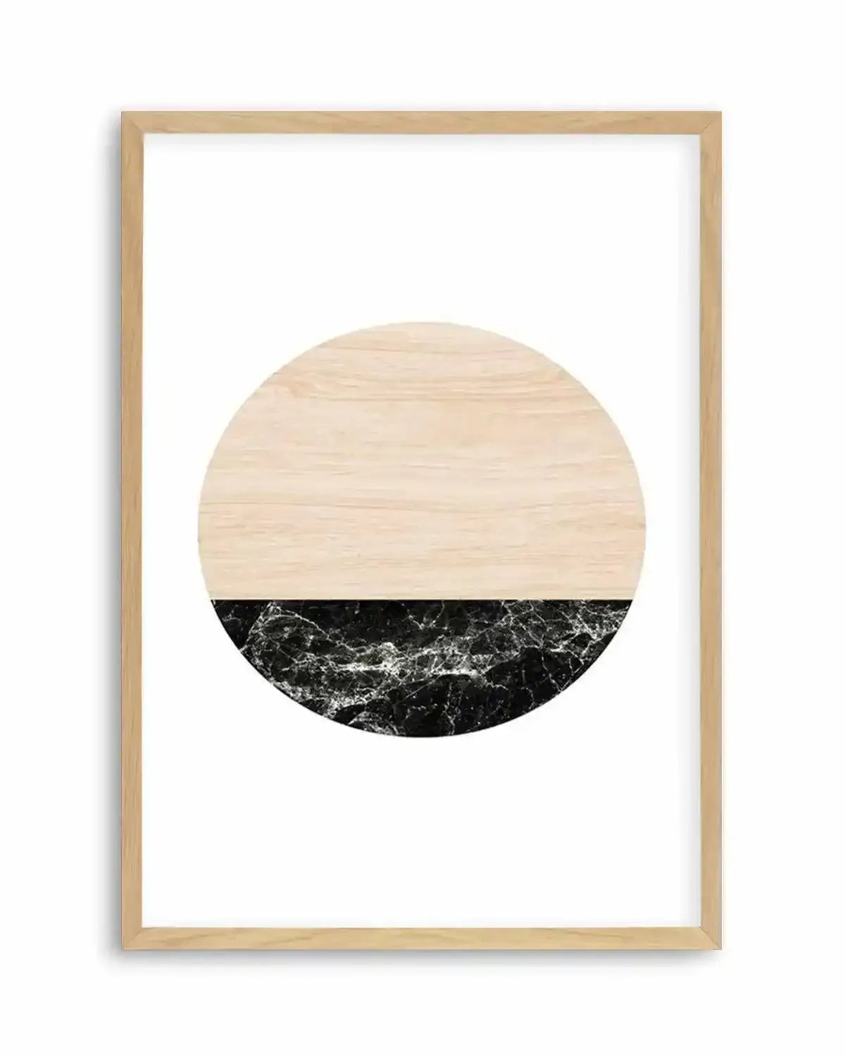 Wooden Marble Moon Art Print from Olive et Oriel where you can shop wallpaper and artworks online
