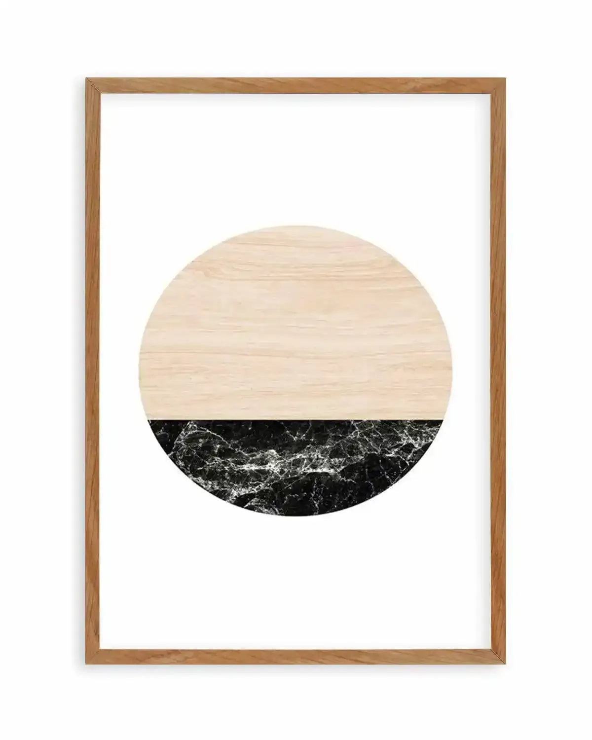 Wooden Marble Moon Art Print from Olive et Oriel where you can shop wallpaper and artworks online