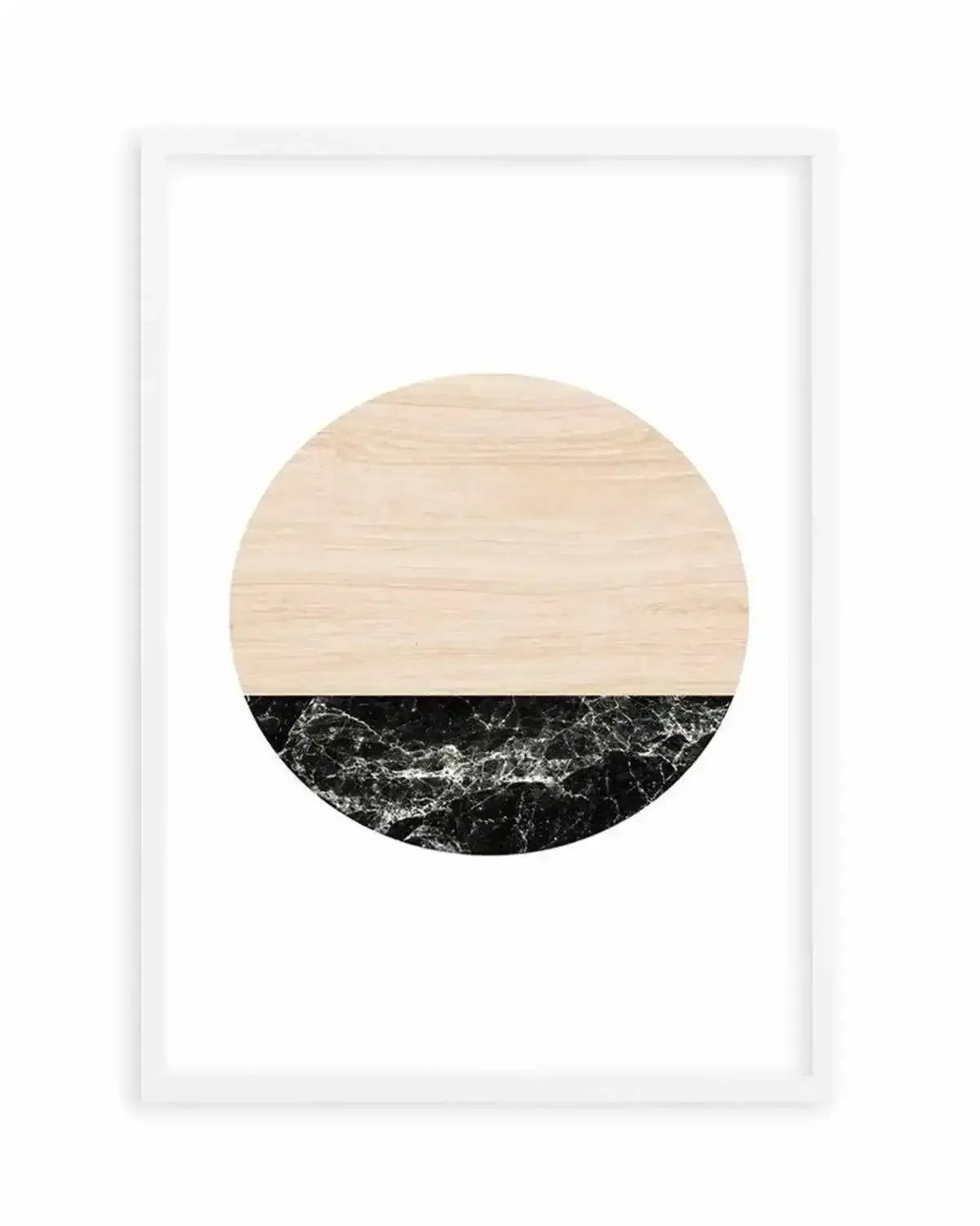 Wooden Marble Moon Art Print from Olive et Oriel where you can shop wallpaper and artworks online