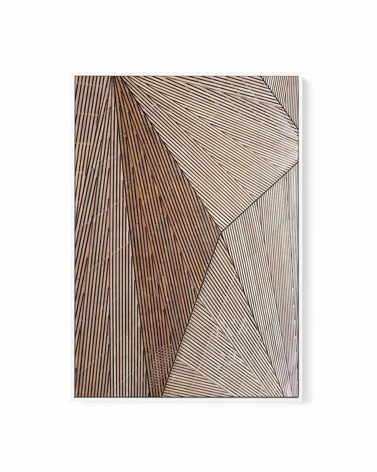 Wooden Structure by Design Fabrikken | Framed Canvas Art Print from Olive et Oriel where you can shop wallpaper and artworks online