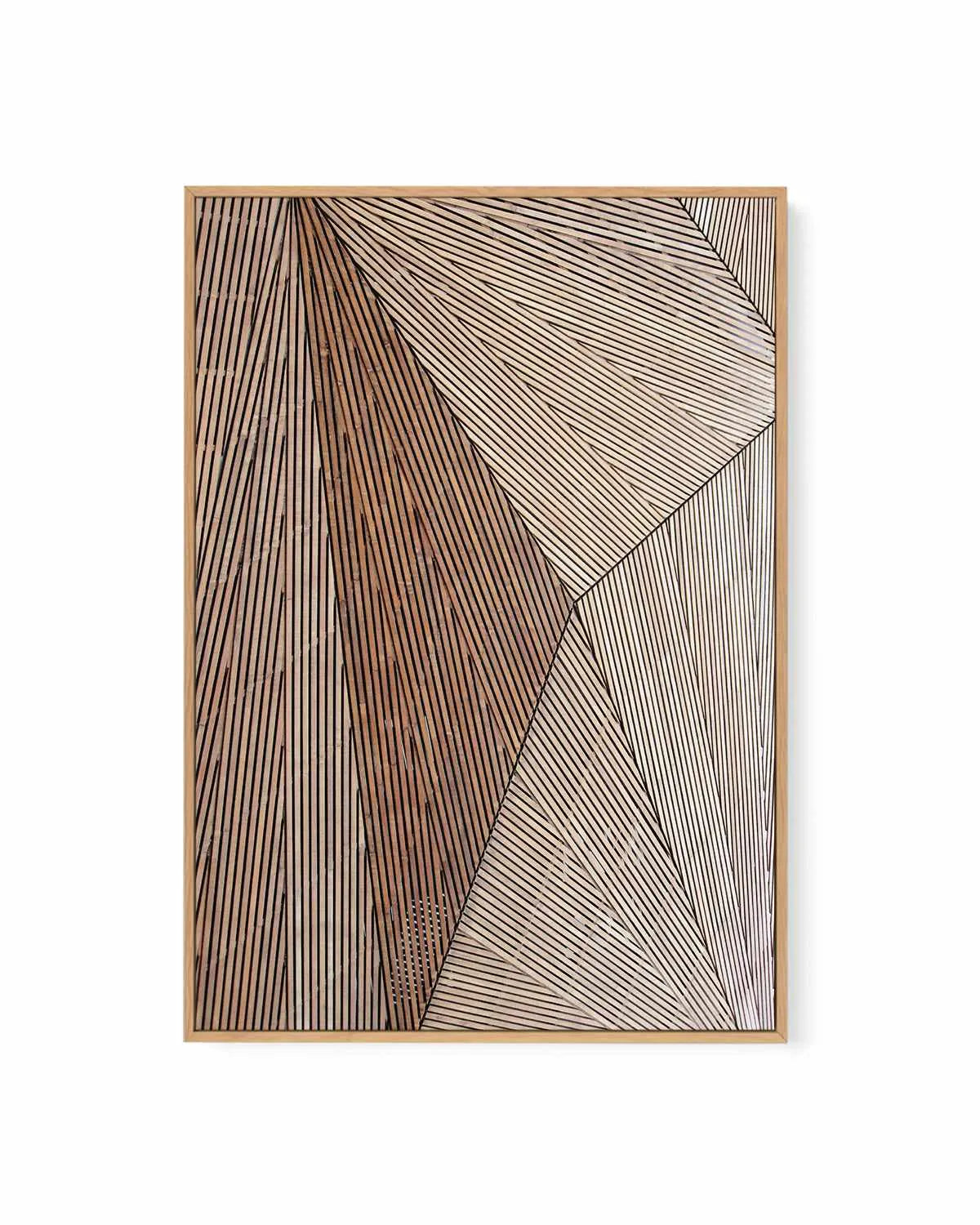 Wooden Structure by Design Fabrikken | Framed Canvas Art Print from Olive et Oriel where you can shop wallpaper and artworks online