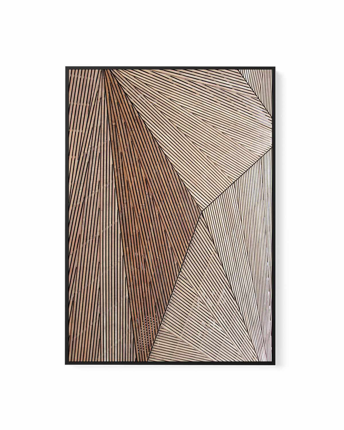 Wooden Structure by Design Fabrikken | Framed Canvas Art Print