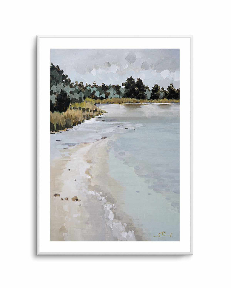 Woodland Frozen Lake By Shina Choi | Art Print from Olive et Oriel where you can shop wallpaper and artworks online