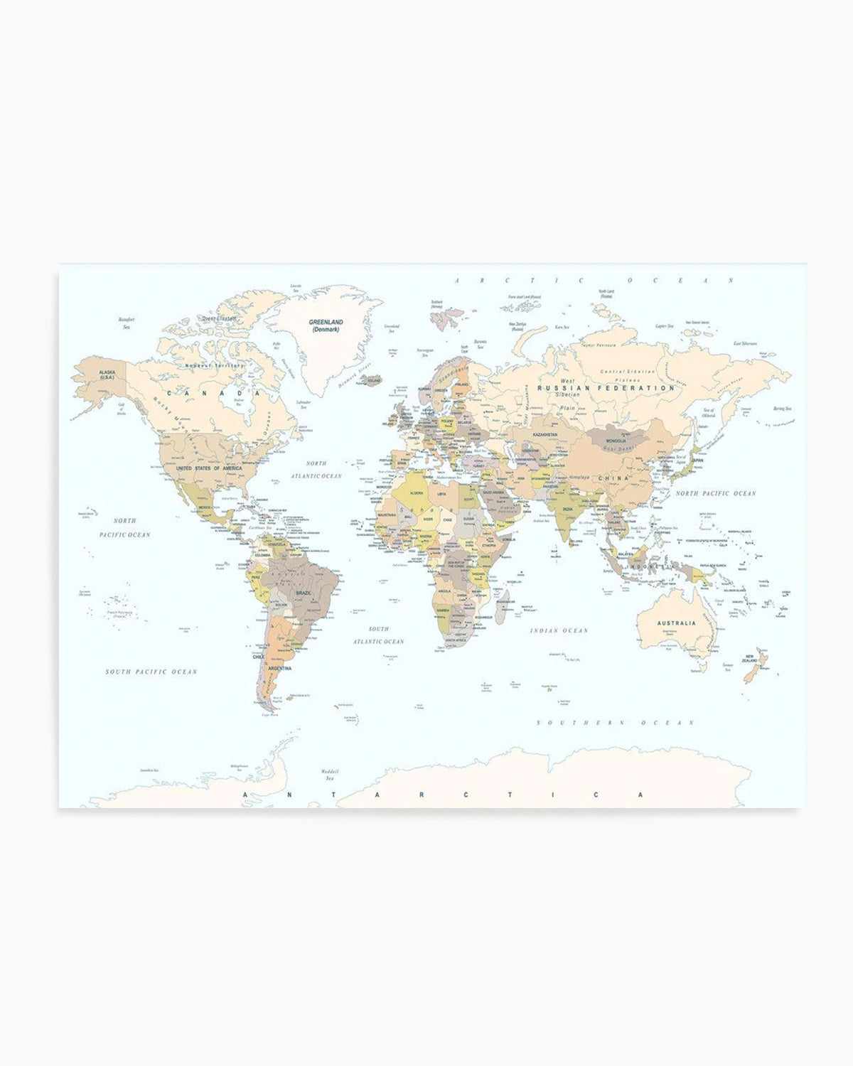 World Map | Classic Art Print