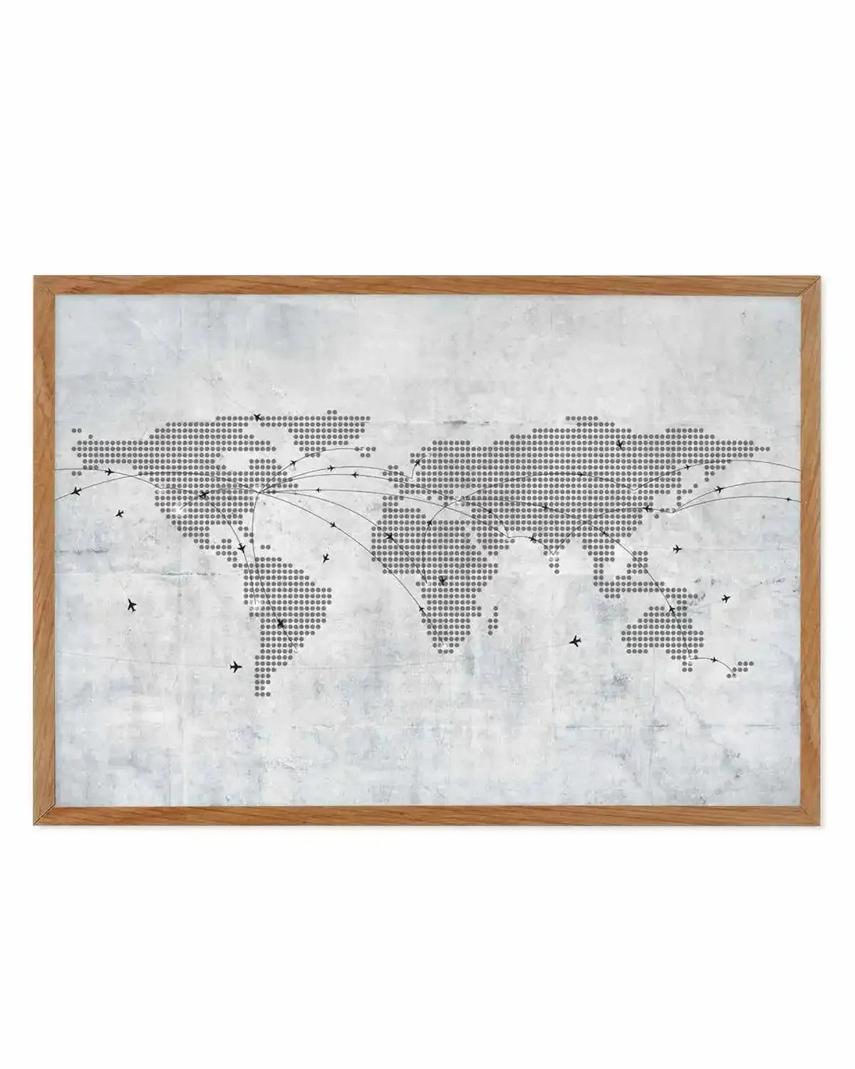 World Map | Concrete Art Print from Olive et Oriel where you can shop wallpaper and artworks online