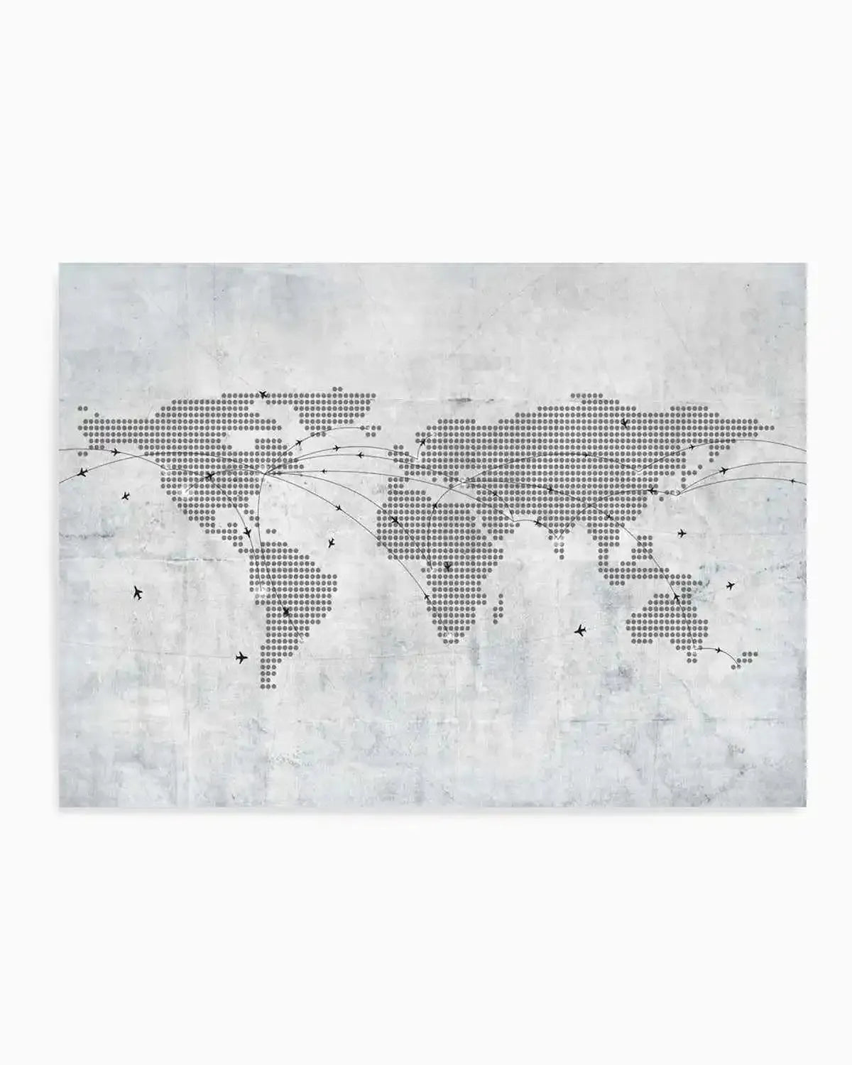 World Map | Concrete Art Print from Olive et Oriel where you can shop wallpaper and artworks online