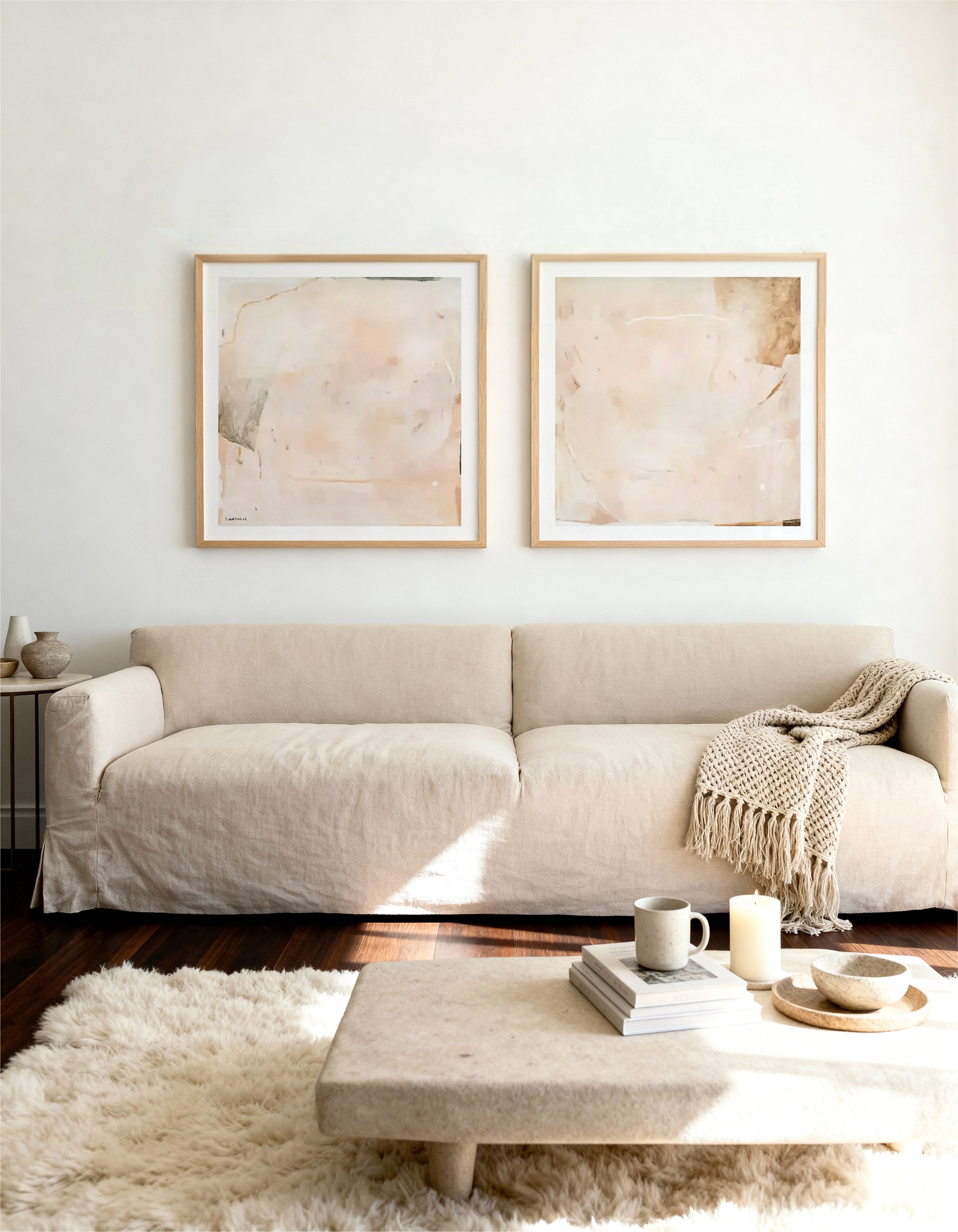 Worlds Away SQ & Country Dusk SQ by Natlie Jane Art Print Set of 2 | Matching Wall Art