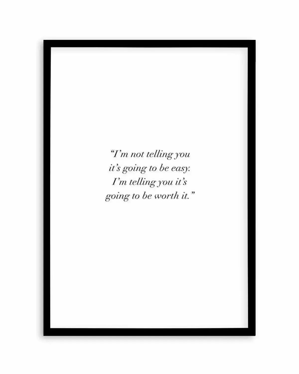 Worth It Art Print from Olive et Oriel where you can shop wallpaper and artworks online