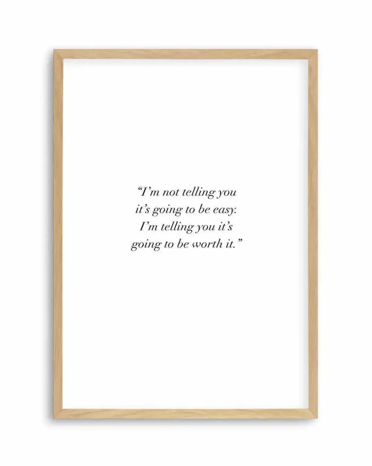 Worth It Art Print from Olive et Oriel where you can shop wallpaper and artworks online