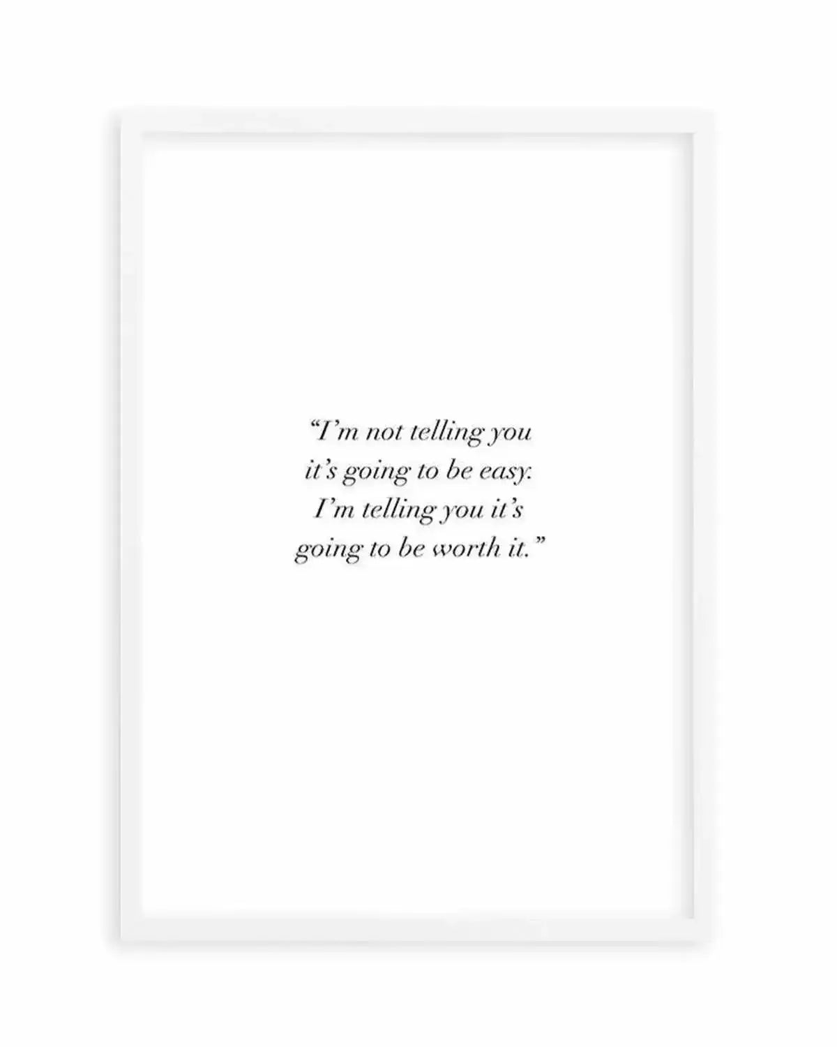 Worth It Art Print from Olive et Oriel where you can shop wallpaper and artworks online