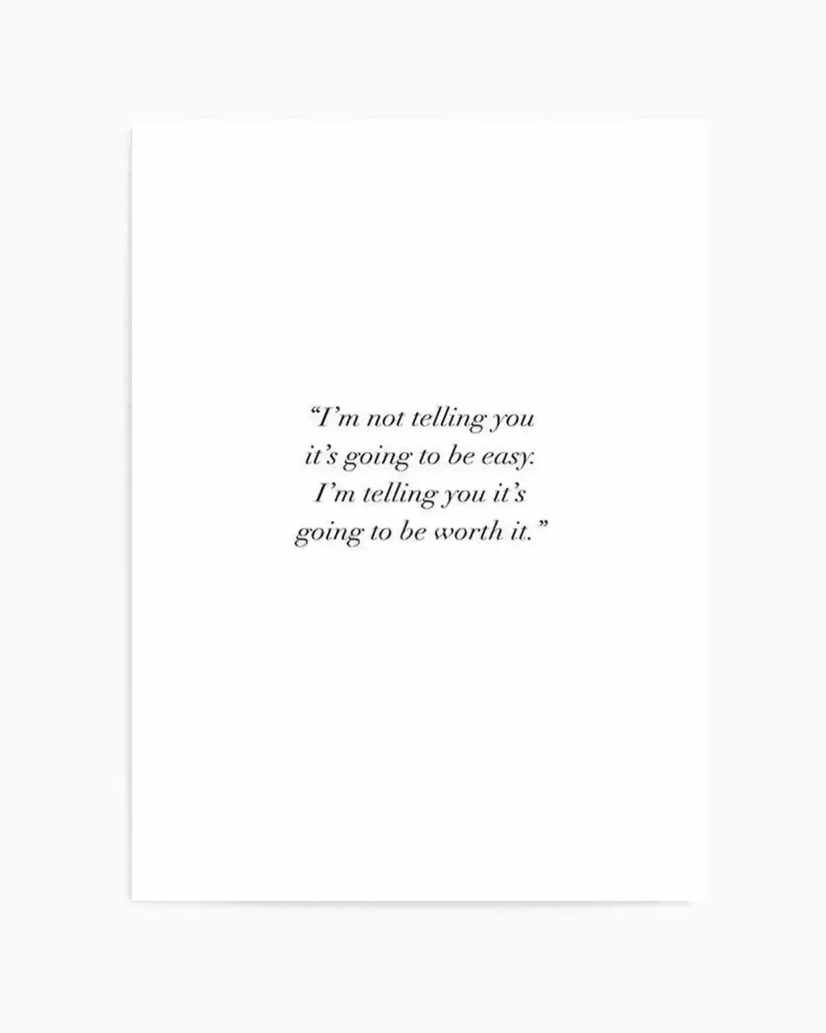 Worth It Art Print from Olive et Oriel where you can shop wallpaper and artworks online