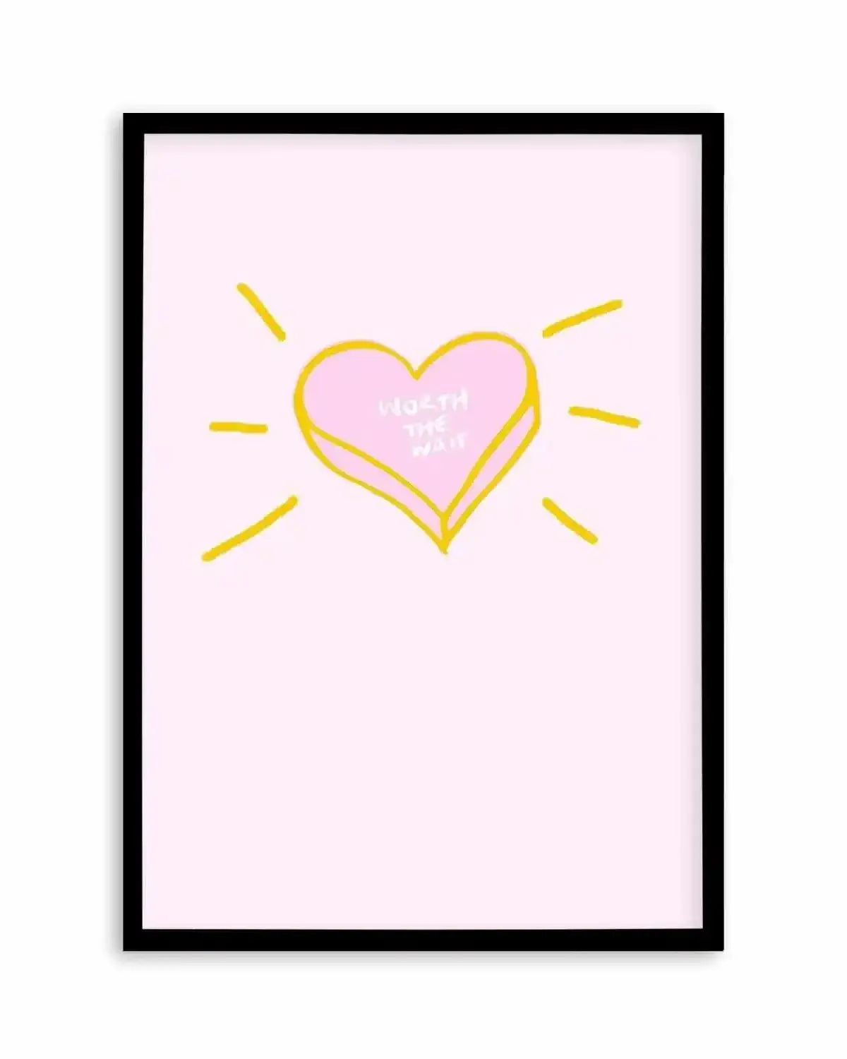 Worth The Wait | 2 Colour Options Art Print from Olive et Oriel where you can shop wallpaper and artworks online