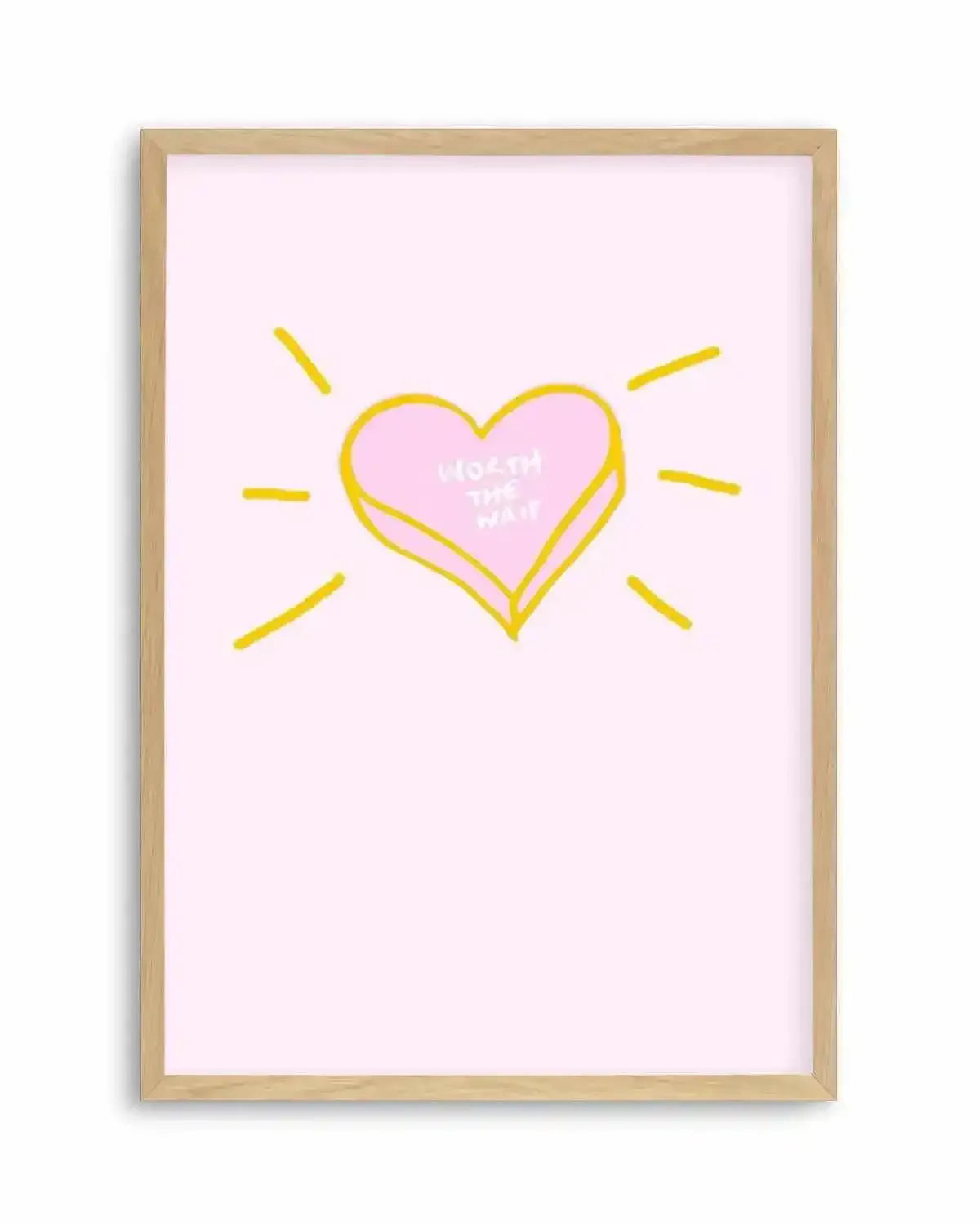 Worth The Wait | 2 Colour Options Art Print from Olive et Oriel where you can shop wallpaper and artworks online