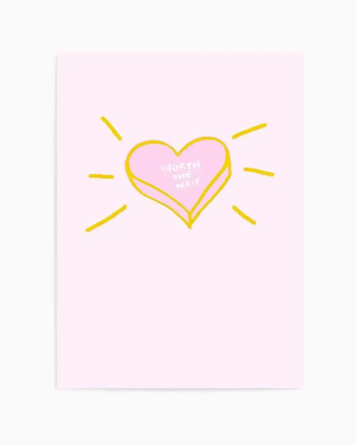 Worth The Wait | 2 Colour Options Art Print from Olive et Oriel where you can shop wallpaper and artworks online