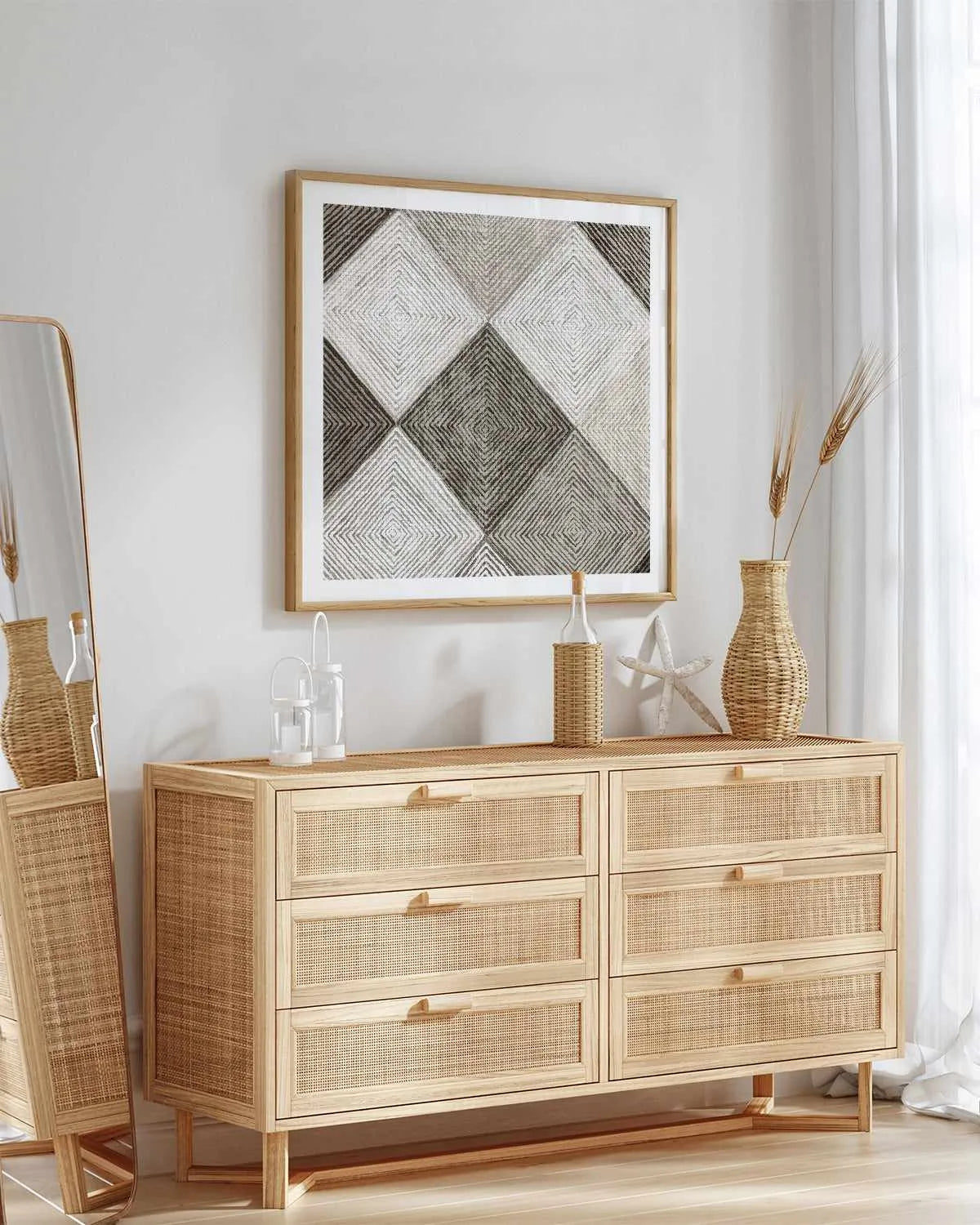 Woven Tile II Art Print from Olive et Oriel where you can shop wallpaper and artworks online
