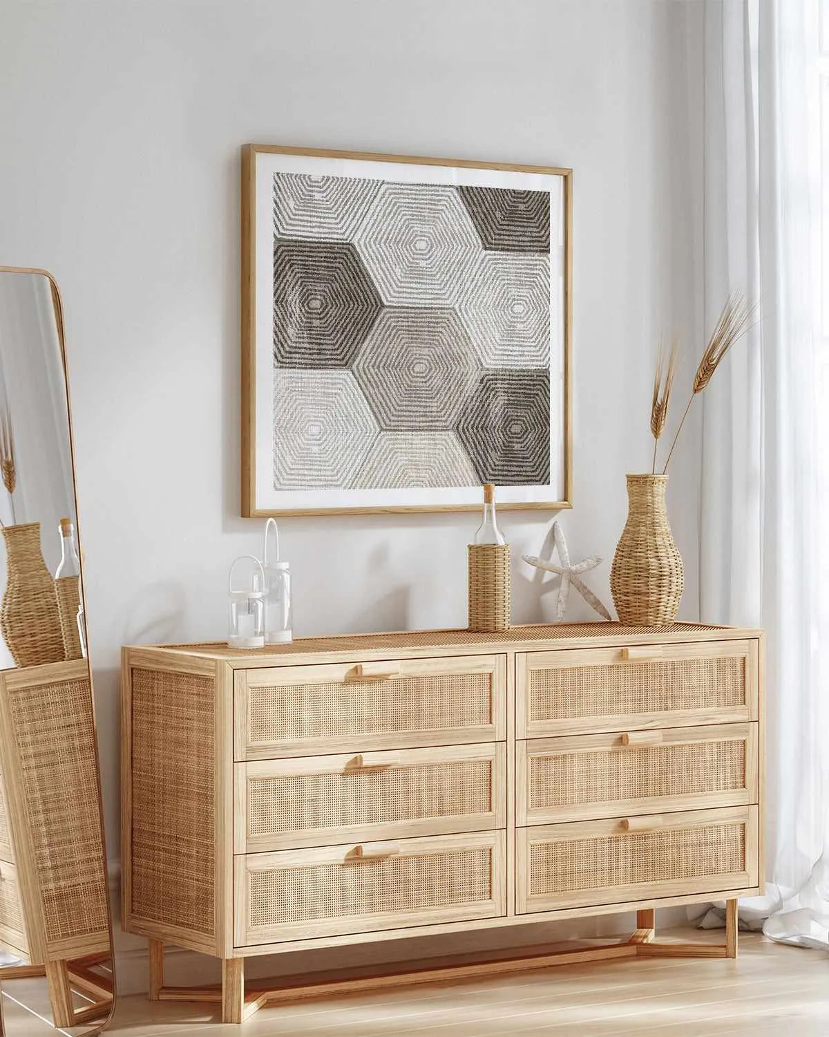 Woven Tile I Woven Tile I Art Print from Olive et Oriel where you can shop wallpaper and artworks online