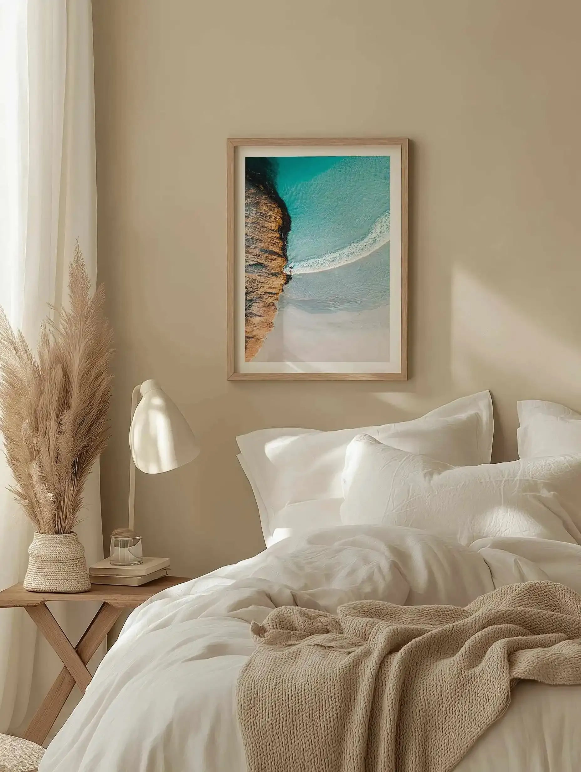 Wylie Bay Curves Esperance | Aerial Photo Wall Art Print from Olive et Oriel where you can shop wallpaper and artworks online