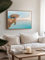 Wylie Bay Rocks | Framed Canvas Art Print