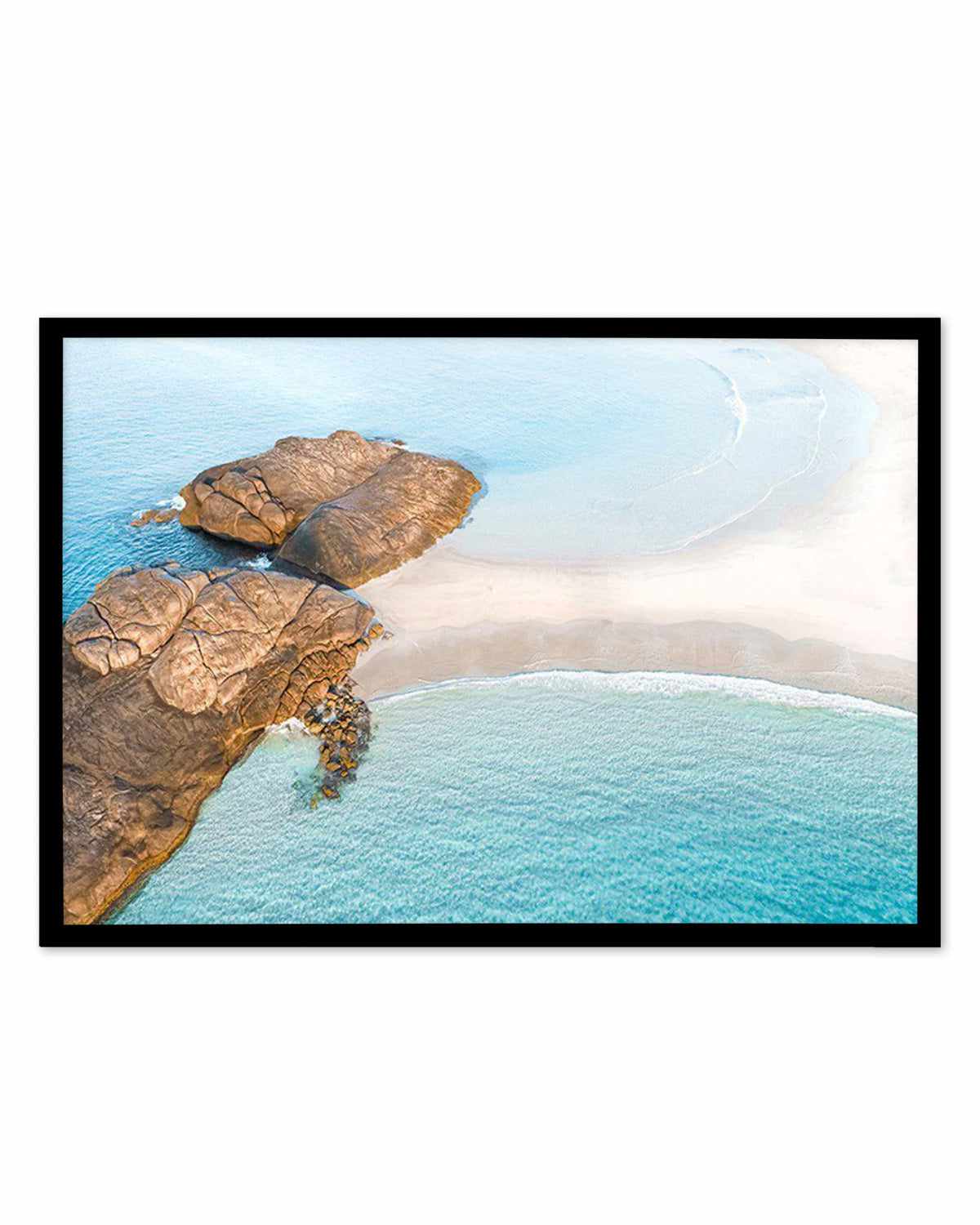 Wylie Bay Rocks  Art Print