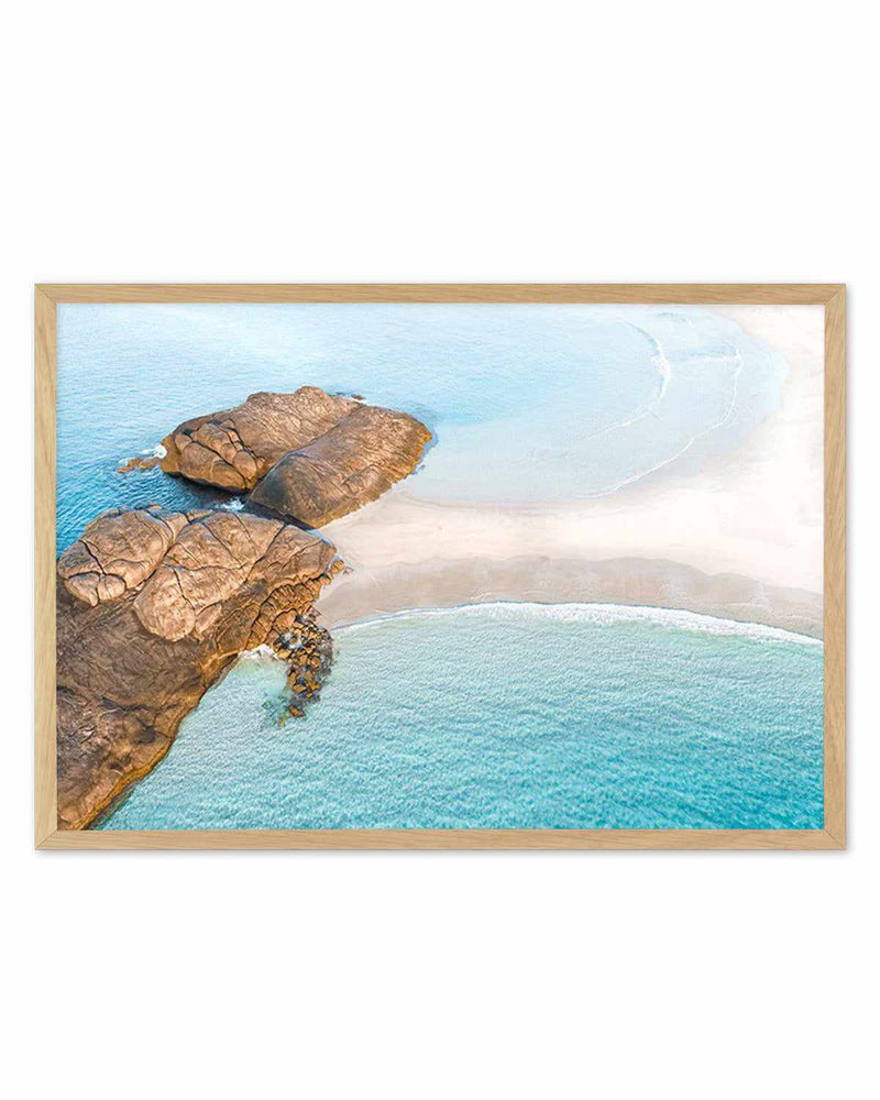 Wylie Bay Rocks  Art Print
