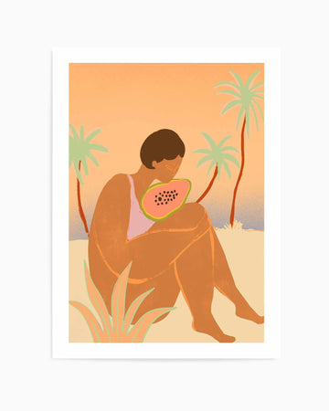 Ya Ya Papaya by Arty Guava | Art Print from Olive et Oriel where you can shop wallpaper and artworks online