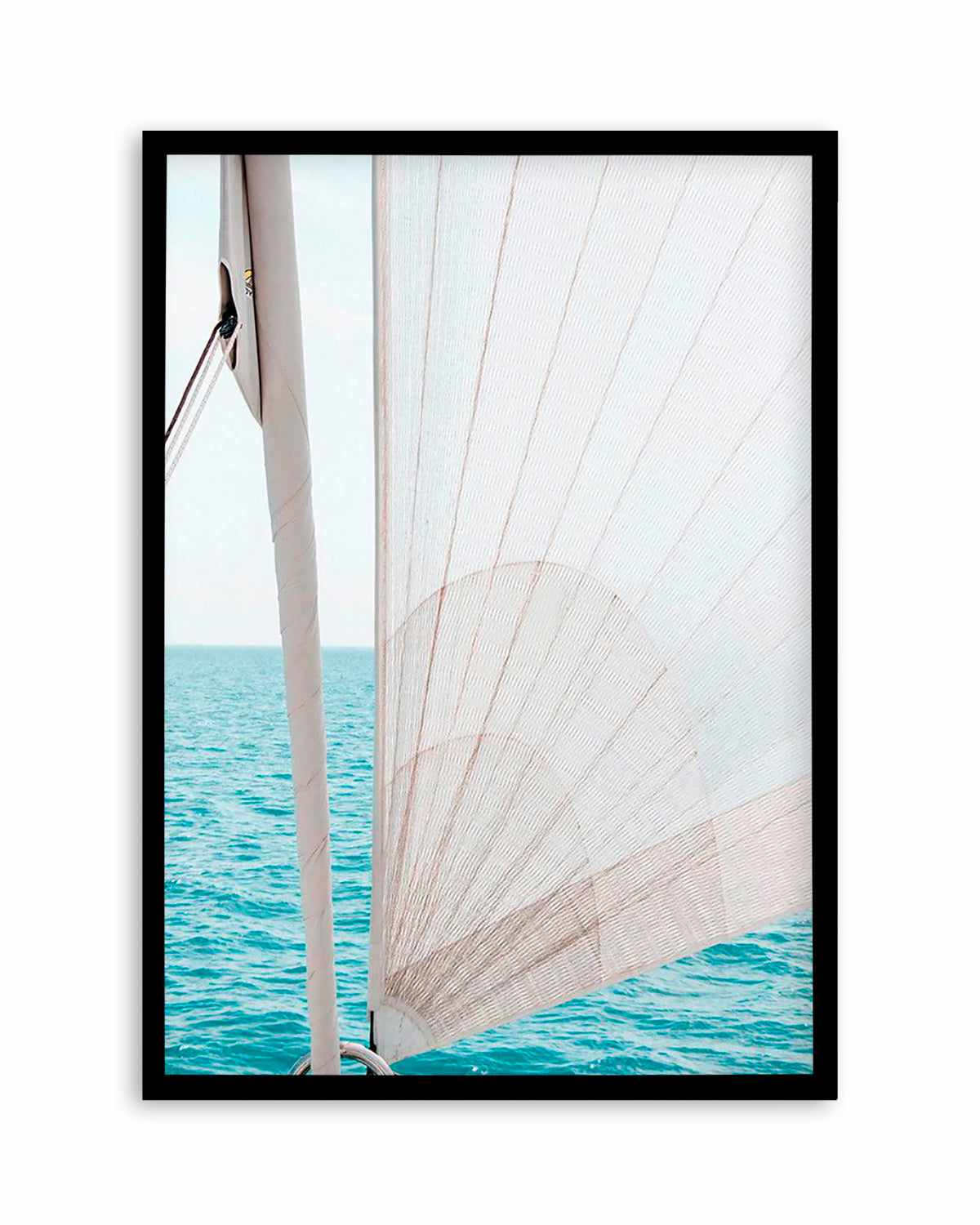 Yacht Sail by Kellie Morris Art Print