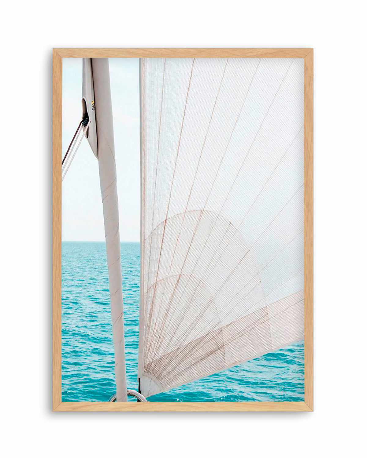 Yacht Sail by Kellie Morris Art Print