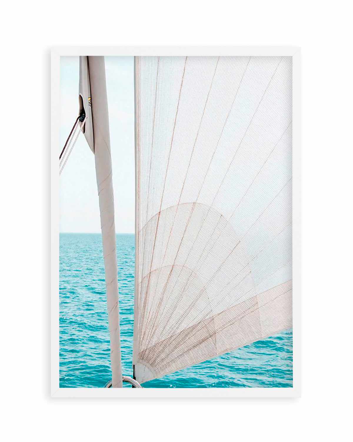 Yacht Sail by Kellie Morris Art Print