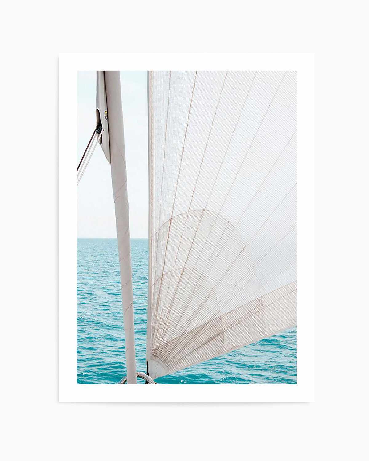 Yacht Sail by Kellie Morris Art Print