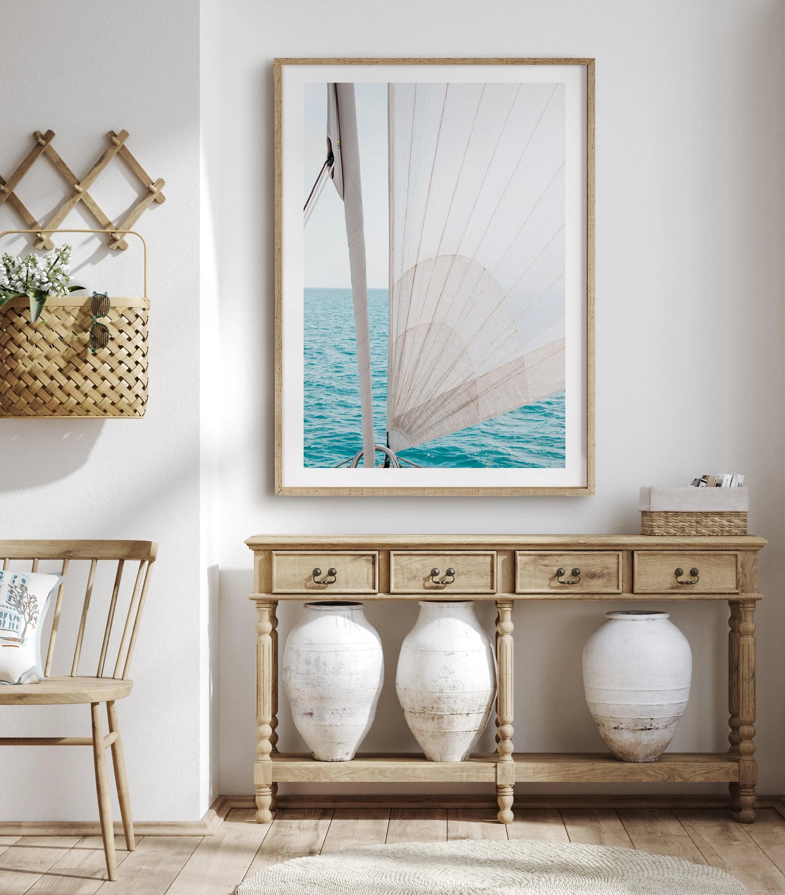 Yacht Sail by Kellie Morris Art Print from Olive et Oriel where you can shop wallpaper and artworks online