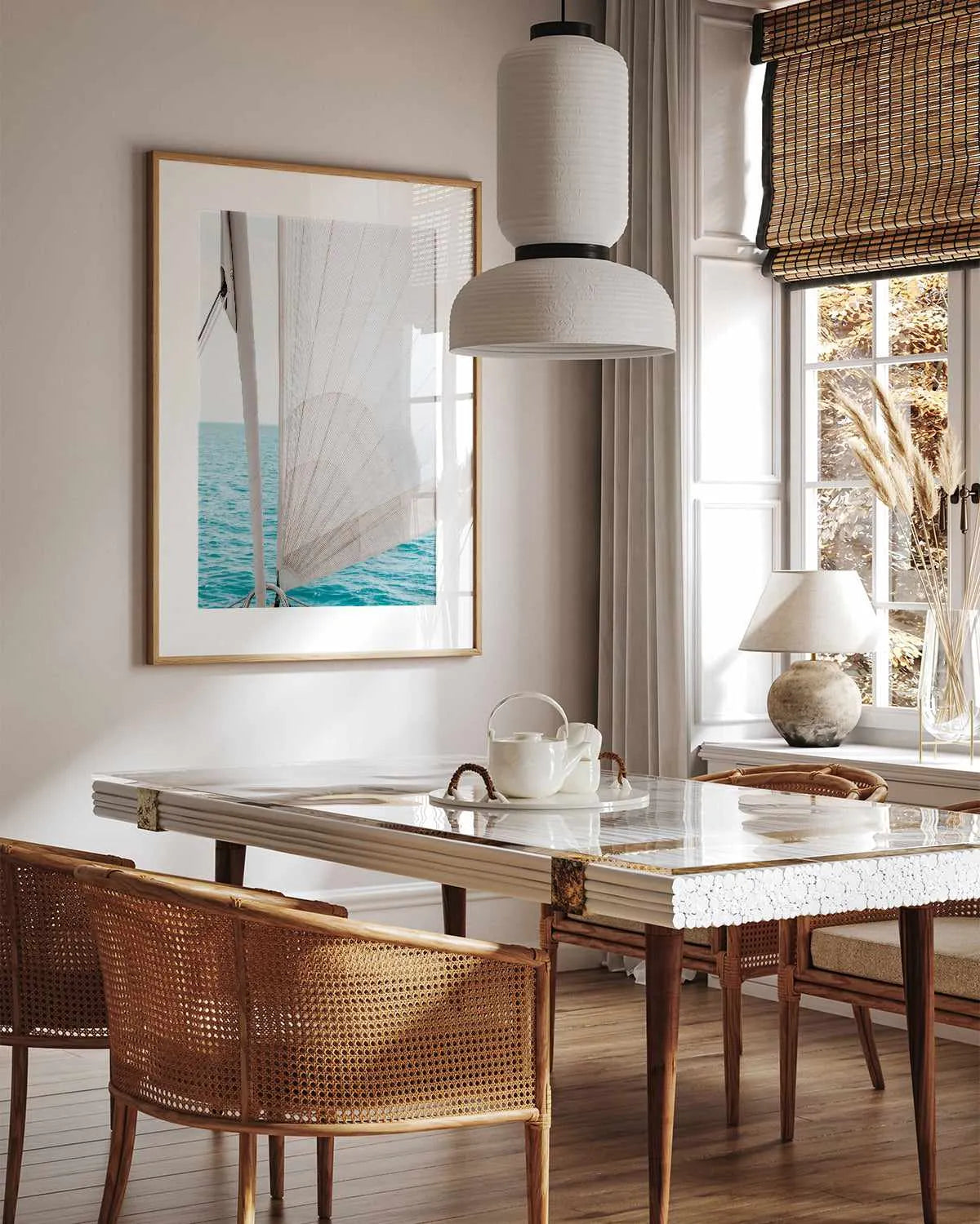 Yacht Sail by Kellie Morris Art Print from Olive et Oriel where you can shop wallpaper and artworks online