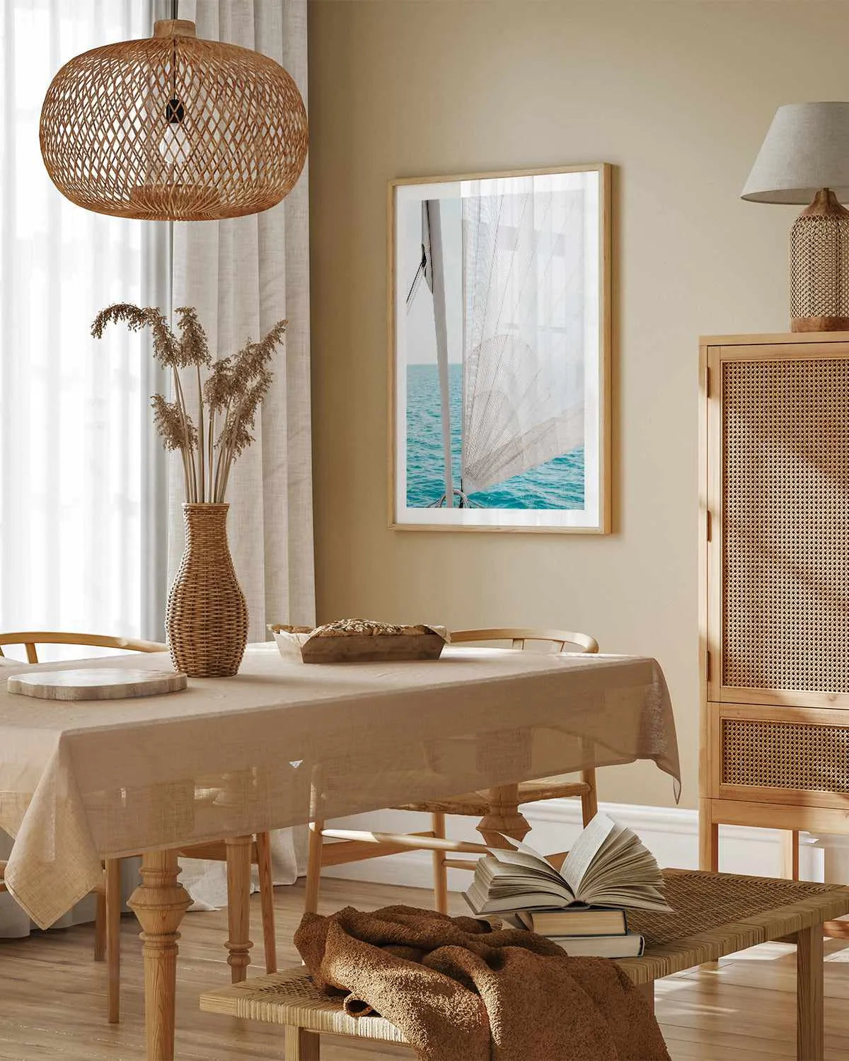 Yacht Sail by Kellie Morris Art Print from Olive et Oriel where you can shop wallpaper and artworks online