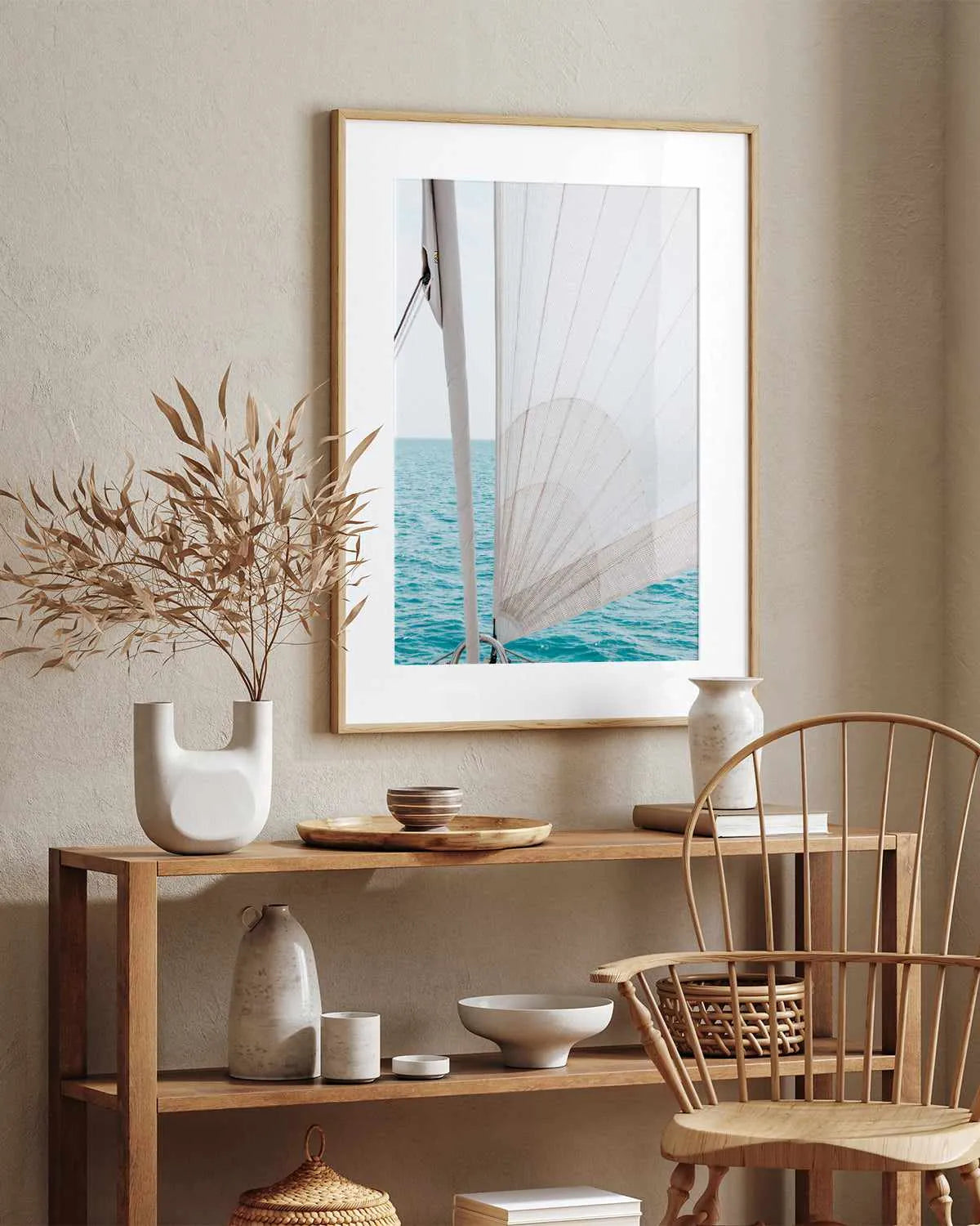Yacht Sail by Kellie Morris Art Print from Olive et Oriel where you can shop wallpaper and artworks online