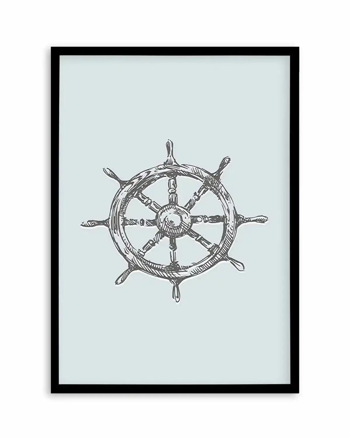 Yacht Wheel | 2 Colour Options Art Print from Olive et Oriel where you can shop wallpaper and artworks online