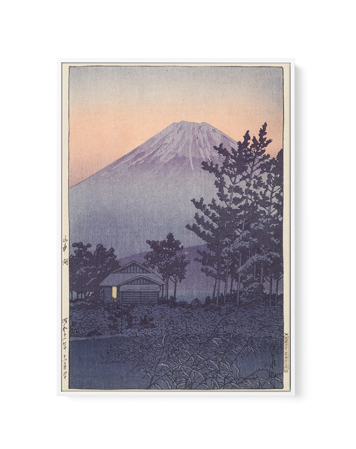 Yamanakako (lake Yamanaka) (1936) | Framed Canvas Art Print