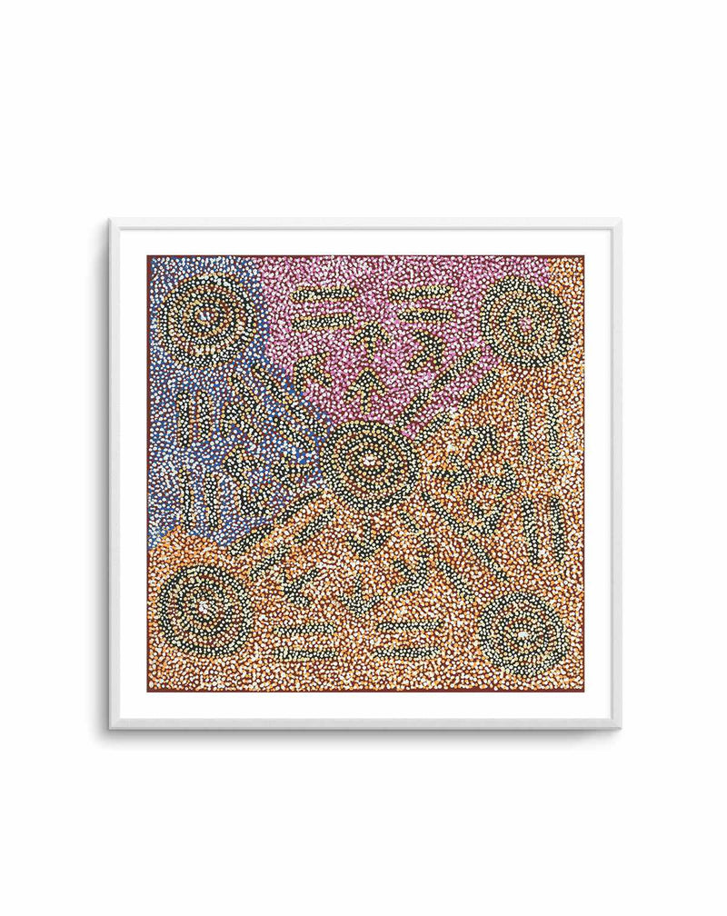 Yankirri Jukurrpa - Ngarlikirlangu by Margaret Nangala Gallagher | Art Print from Olive et Oriel where you can shop wallpaper and artworks online