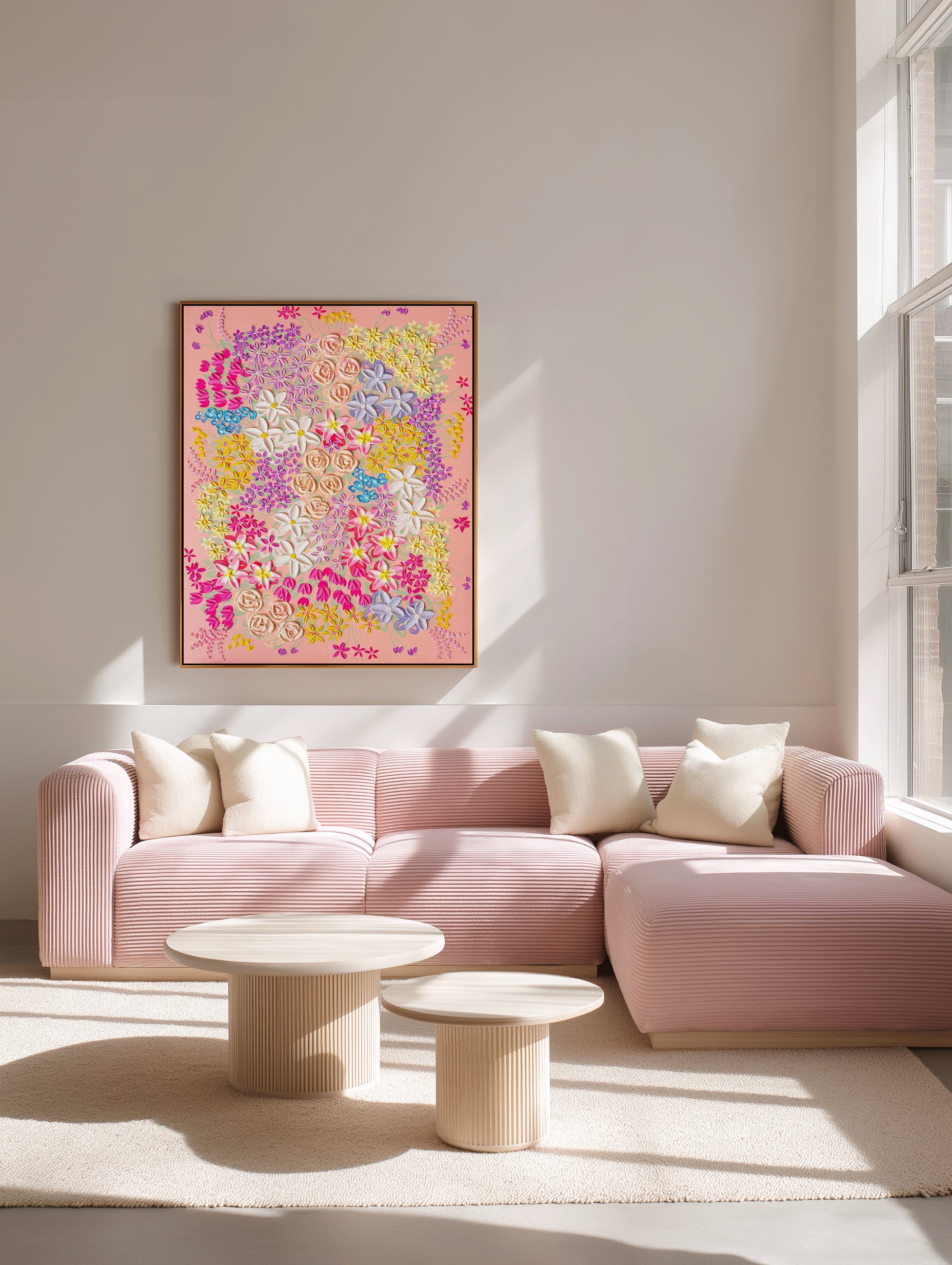 Yeah The Girls by Alex Mason | Framed Canvas Art Print from Olive et Oriel where you can shop wallpaper and artworks online