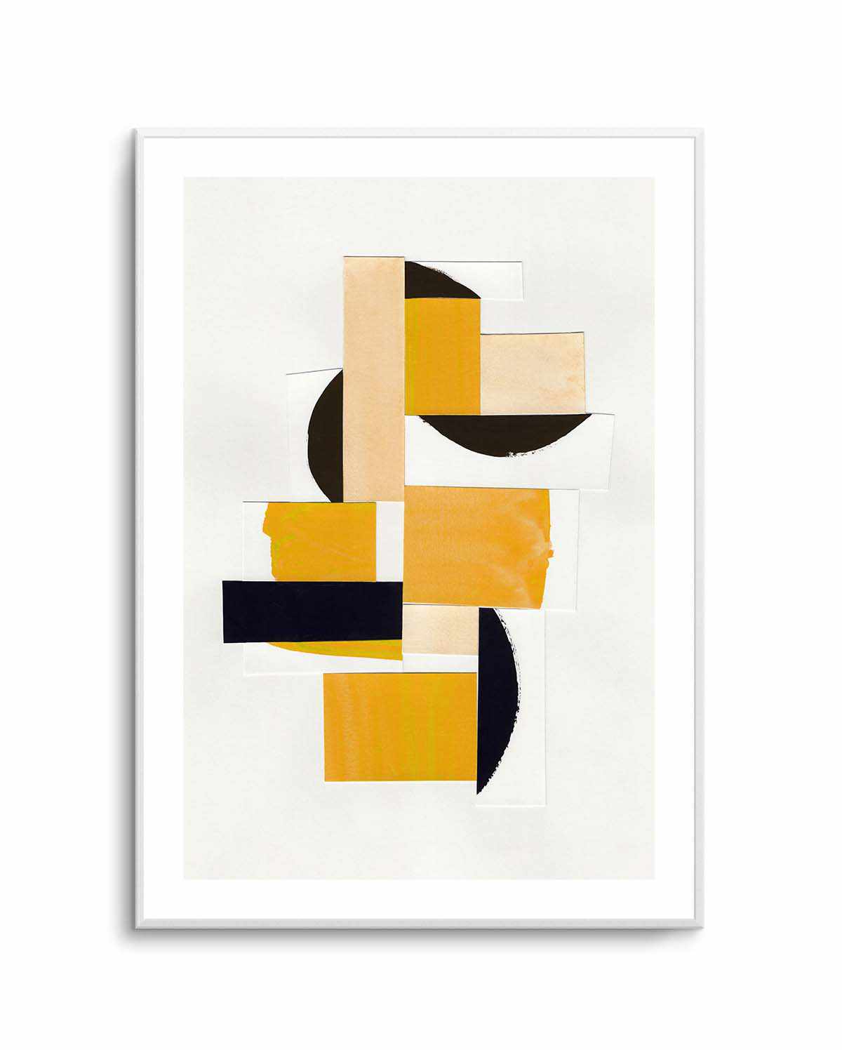 Yellow Abstract Collage by Alisa Galitsynae | Art Print from Olive et Oriel where you can shop wallpaper and artworks online